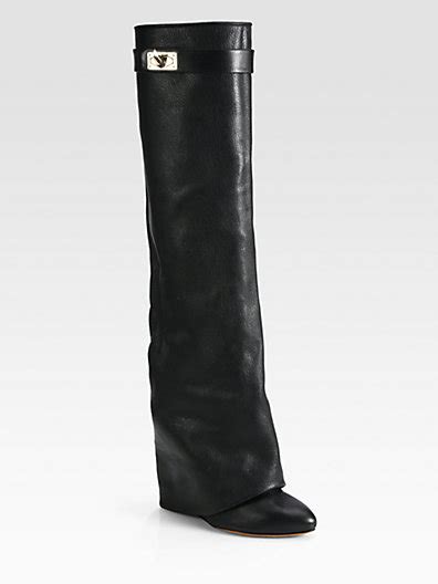 givenchy leather knee high sheath boots|givenchy shoes for women.